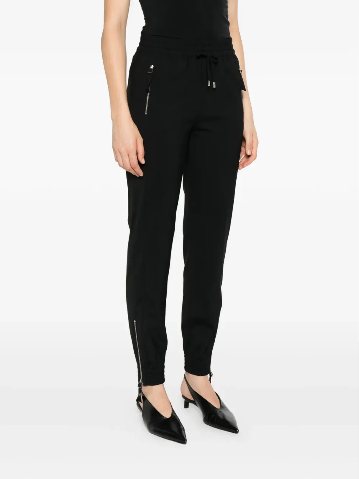 Ermanno Scervino zip-cuffed trousers - Black - 画像3