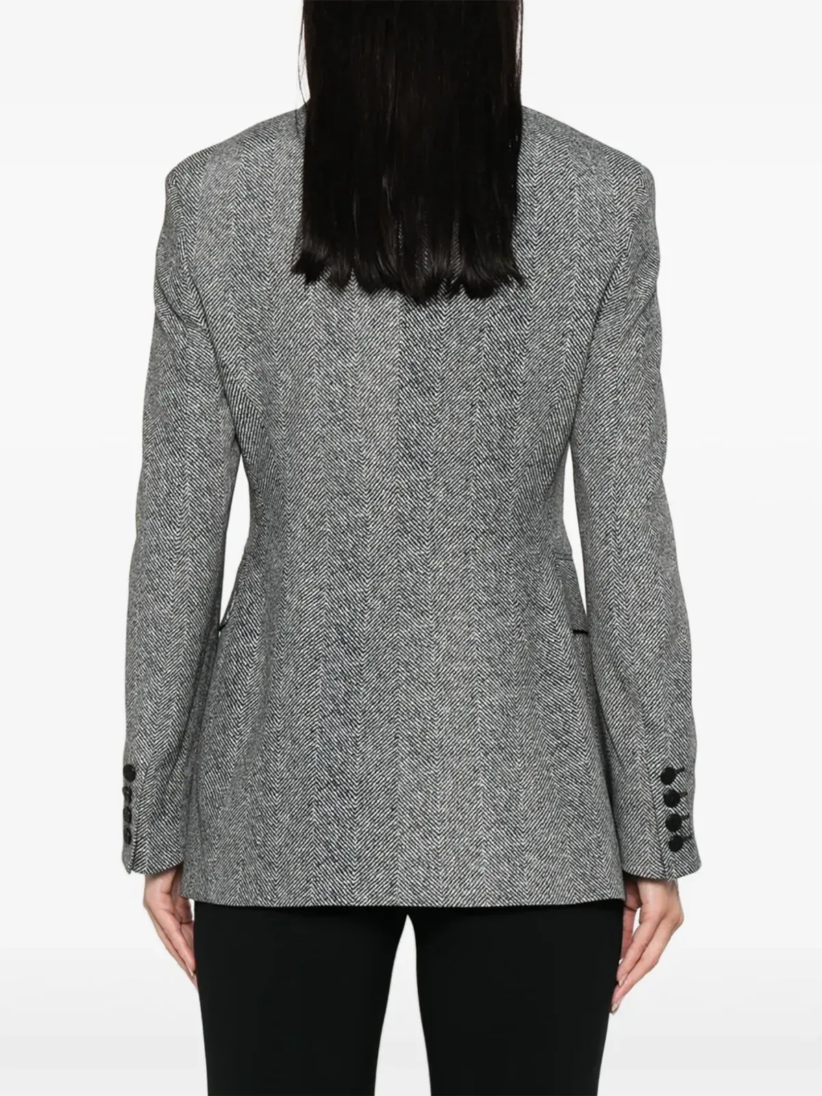 Ermanno Scervino ヘリンボーン柄の2ボタンブレザー - 画像4