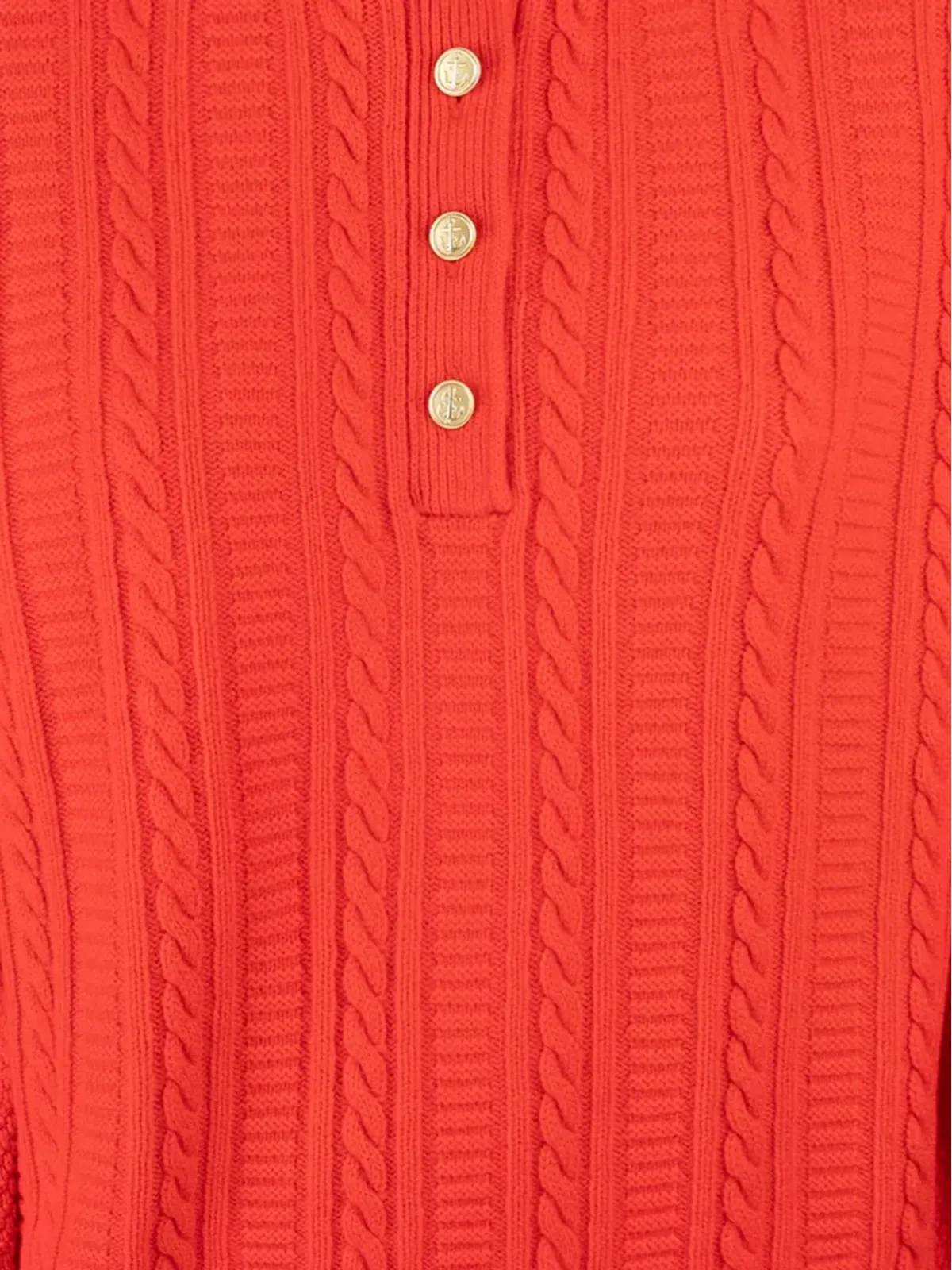 A.P.C. Thea ケーブルニット ボタンセーター - 画像3