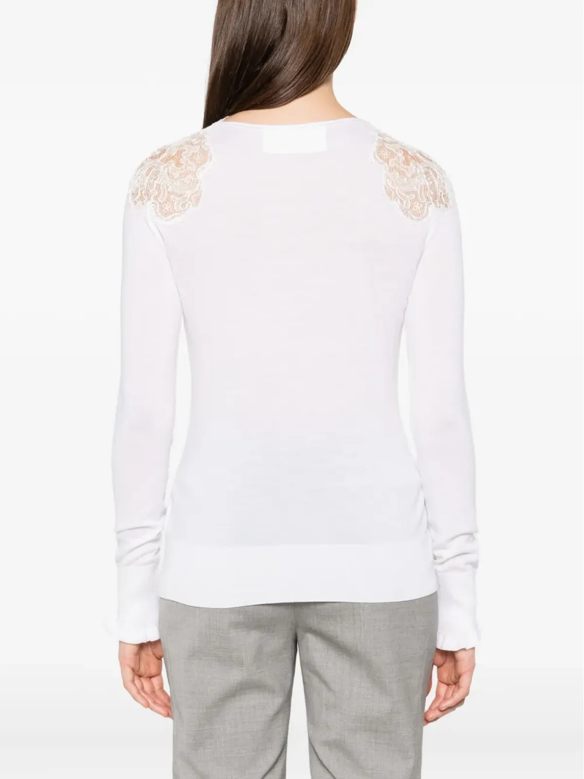 Ermanno Scervino レースインサート ブラウス - 画像4