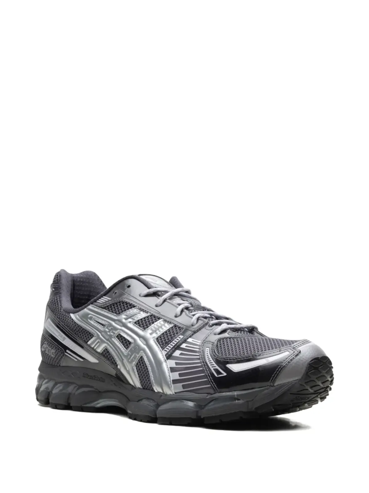 ASICS Kith Tornado Pure Silver Gel-Kayano 12.1 スニーカー ブラック - 画像2