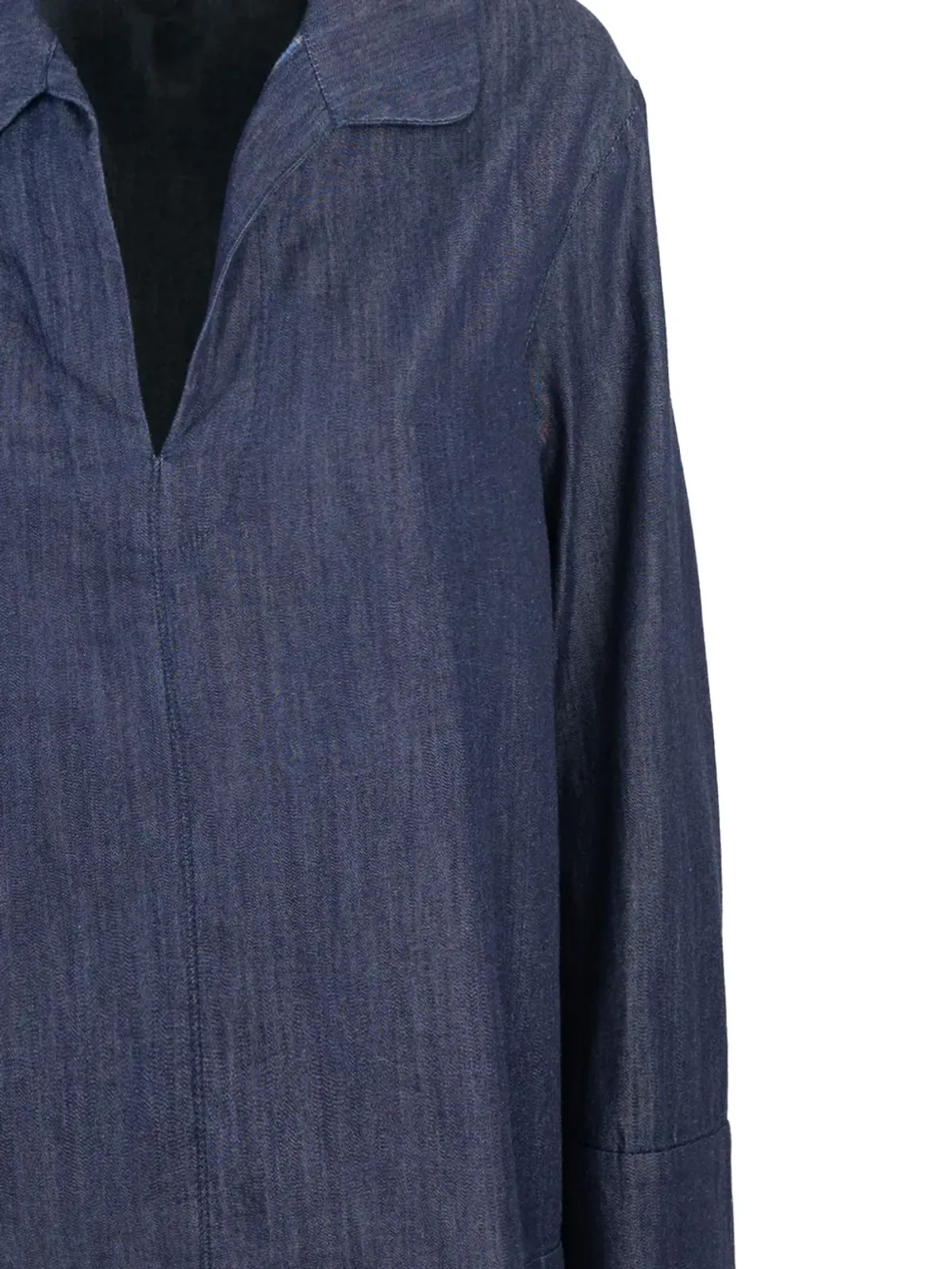 S Max Mara デニム襟付きトップス - 画像3