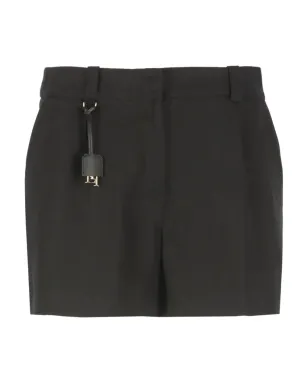 Elisabetta Franchi プリーツショーツ ブラック - サムネイル1
