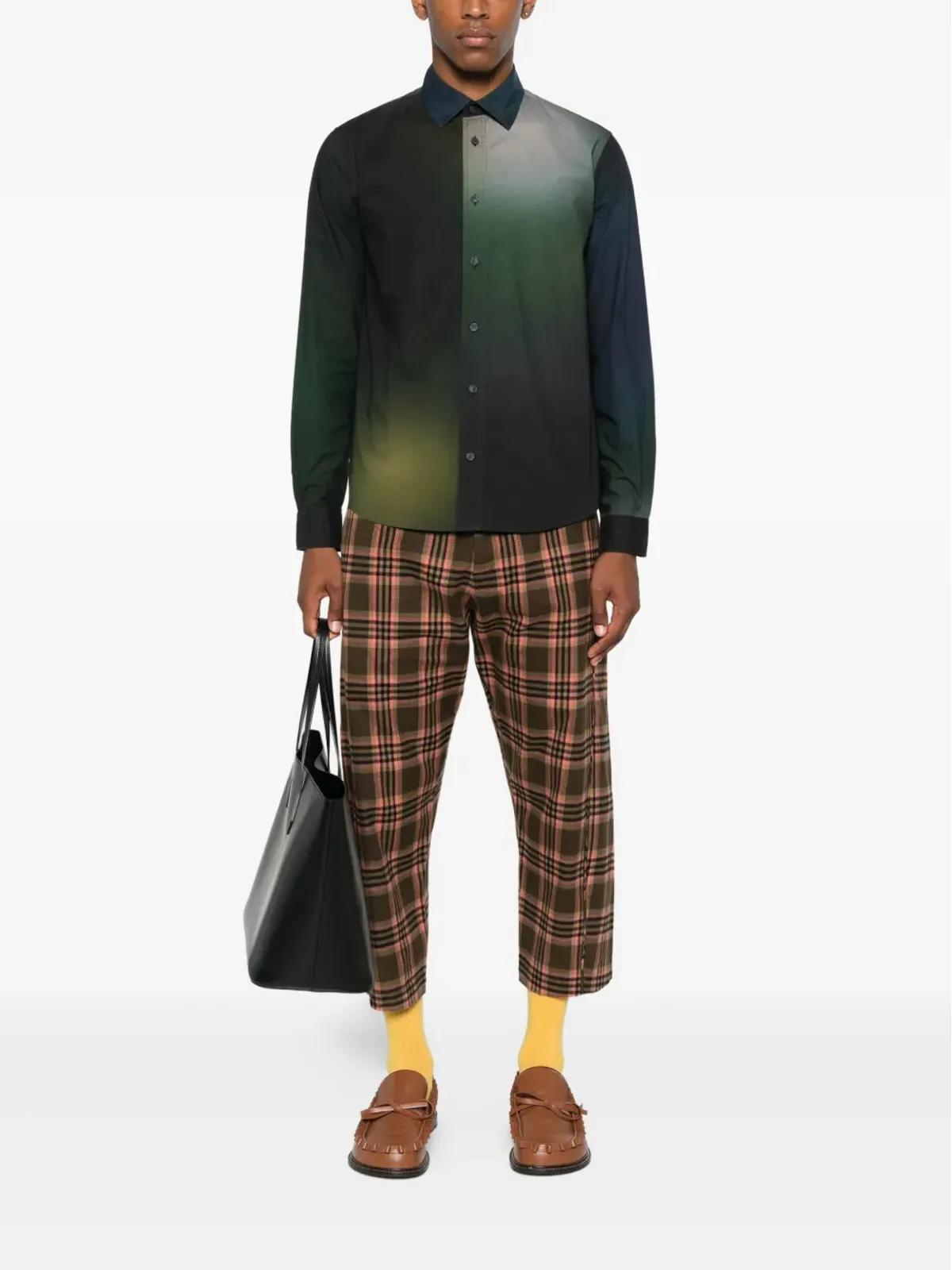 Kenzo ビンテージ tie-dye print shirt - Black - 画像2