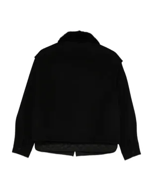 Liska ファーカカラー付きキルティングディテール ジャケット - サムネイル2