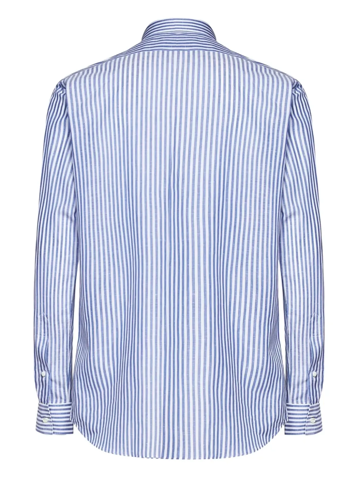 FRANZESE COLLECTION スプレッドカラー ストライプシャツ - ブルー - 画像2