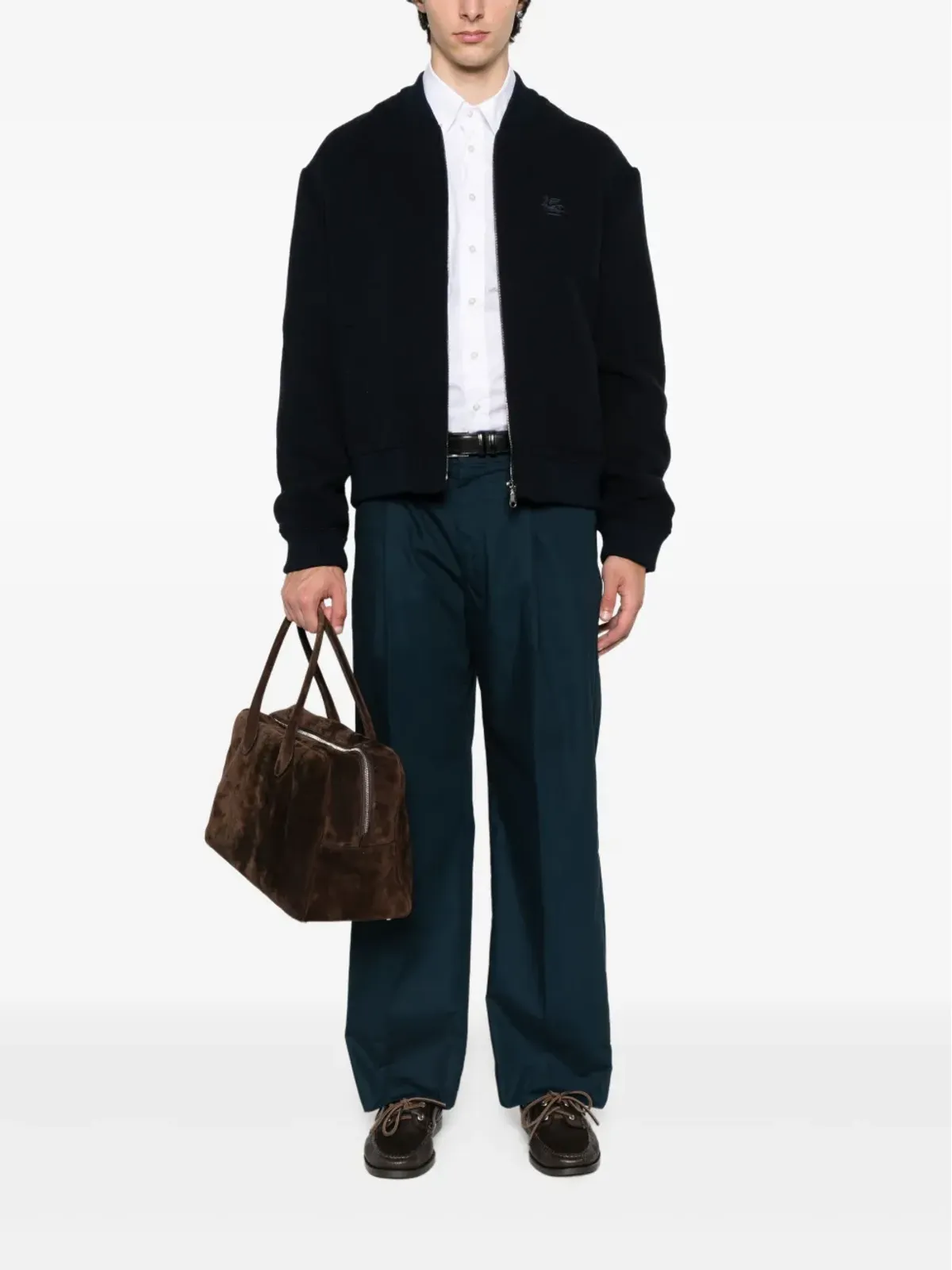 ETRO ボタンダウン ロゴ シャツ - 画像2