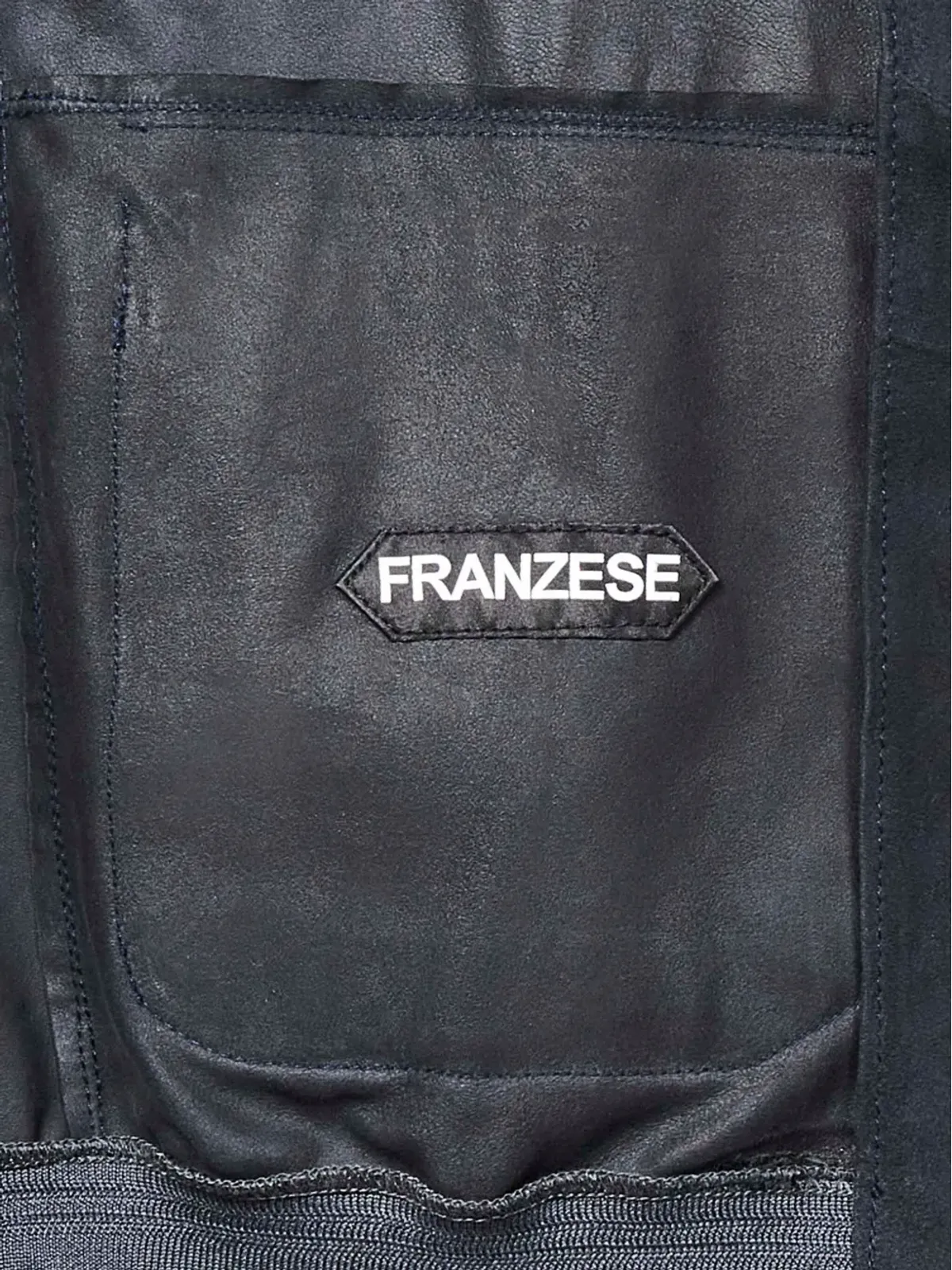FRANZESE COLLECTION ダブルスライダージップ レザージャケット - 画像3