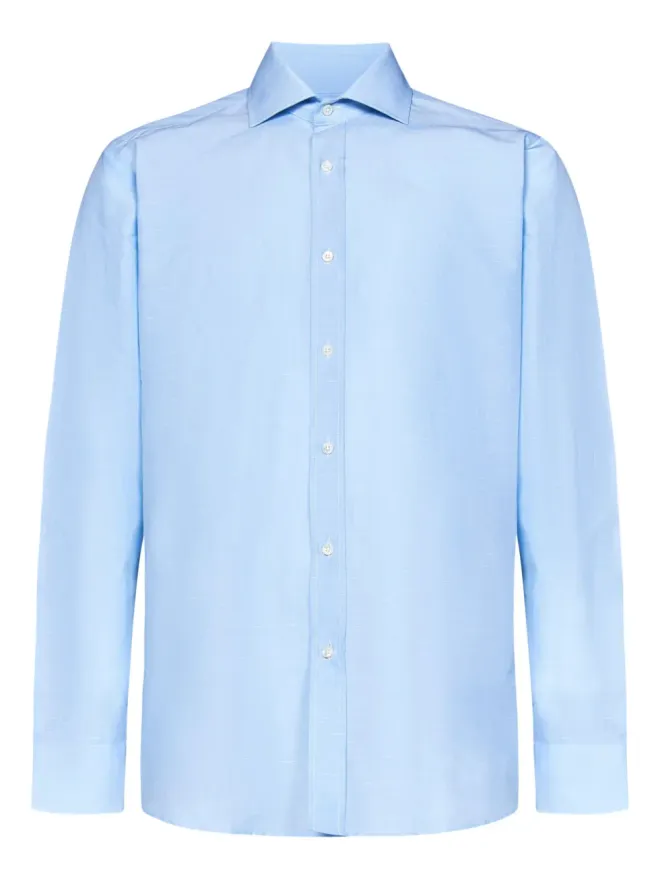 FRANZESE COLLECTION FRANZESE COLLECTION スプレッドカラー長袖シャツの商品画像