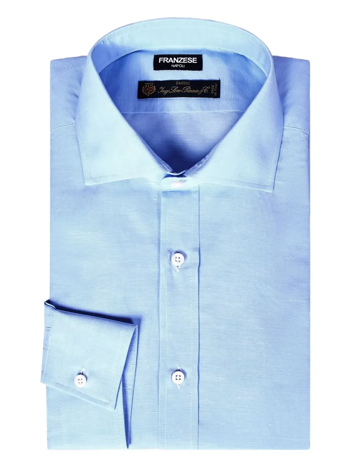 FRANZESE COLLECTION スプレッドカラー長袖シャツ - 画像3