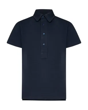 FRANZESE COLLECTION Wimbledon 四つボタン前立てポロシャツ - ブルー - サムネイル1