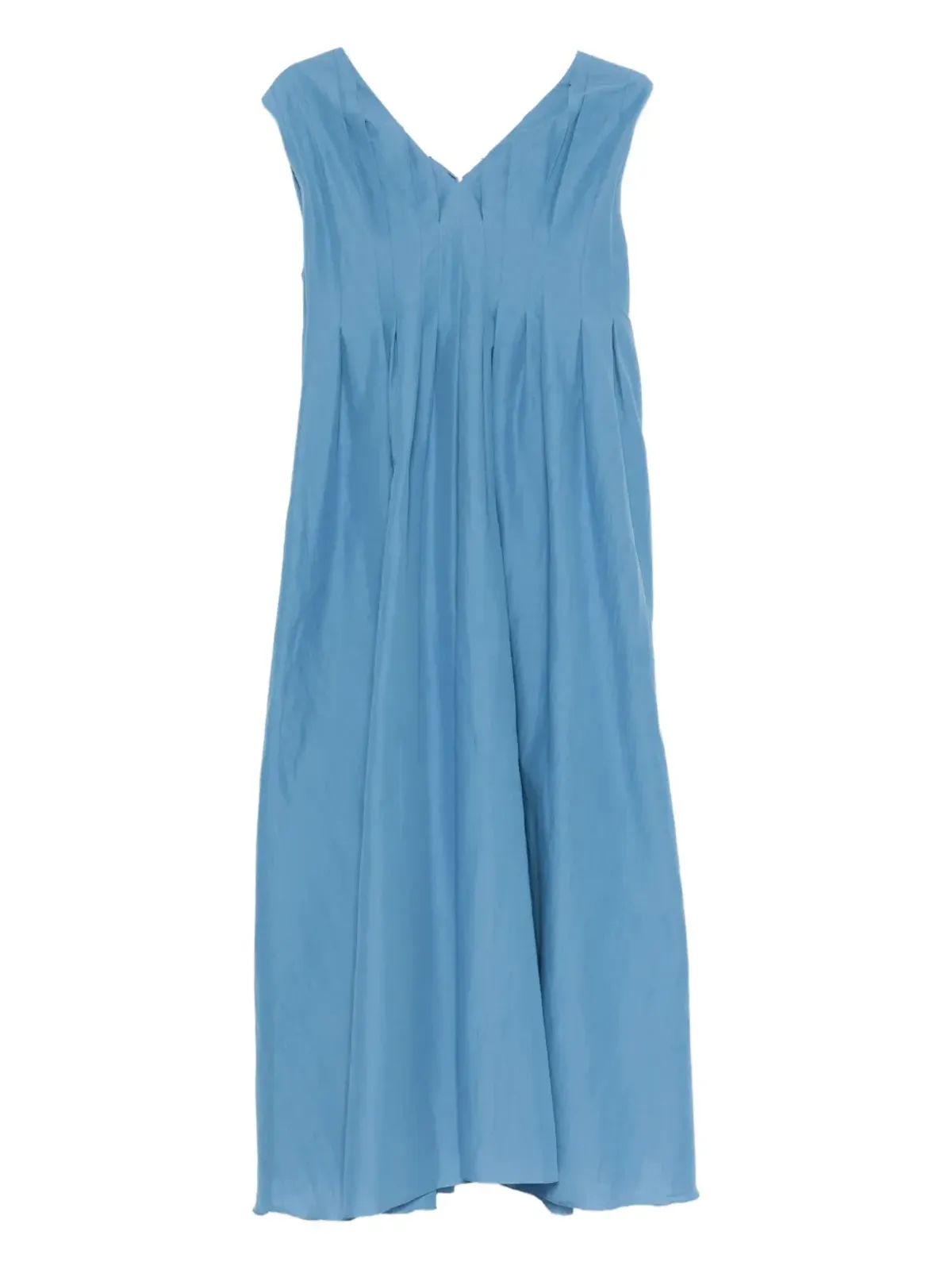 S Max Mara プリーツVネックドレス - 画像1