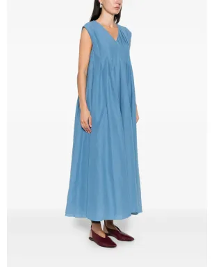 S Max Mara プリーツVネックドレス - サムネイル3