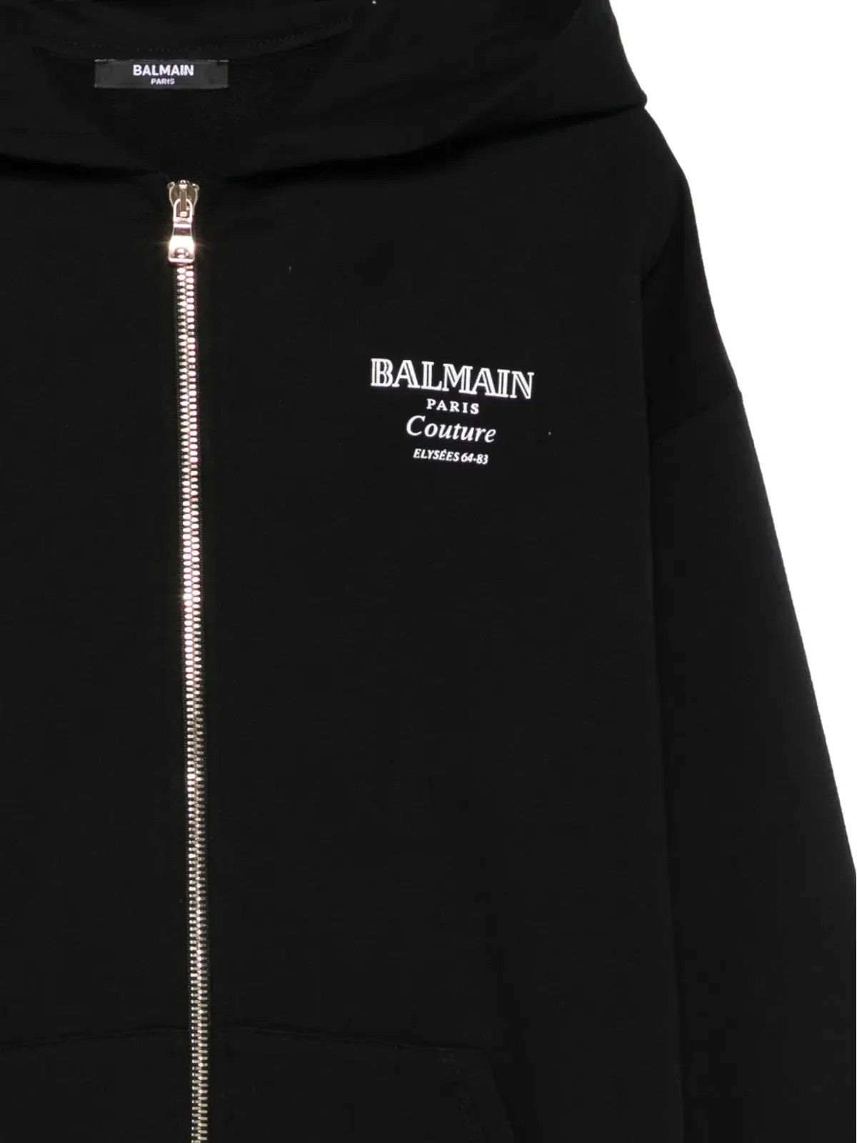 Balmain Kids ロゴプリントジップアップフーディー - 画像3