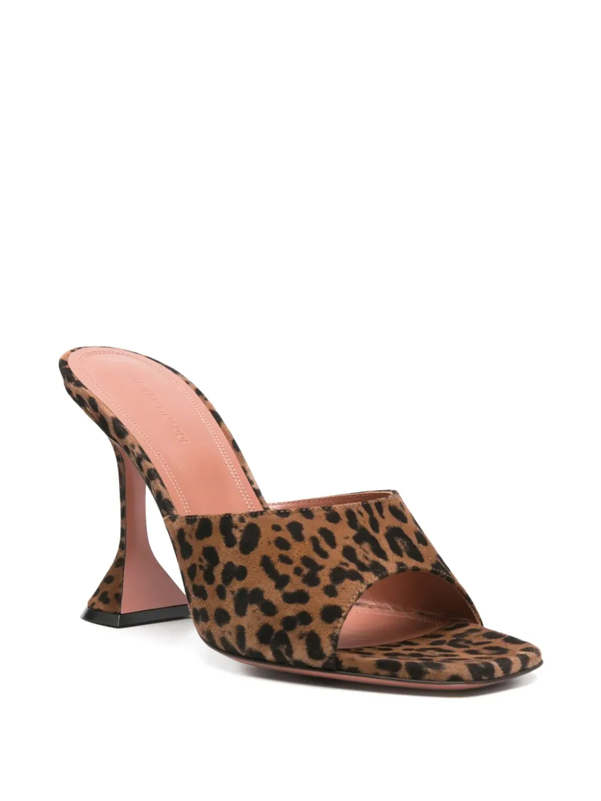 Amina Muaddi Lupita heeled mules - Brown - 画像2