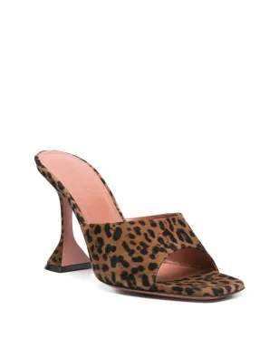 Amina Muaddi Lupita heeled mules - Brown - サムネイル2