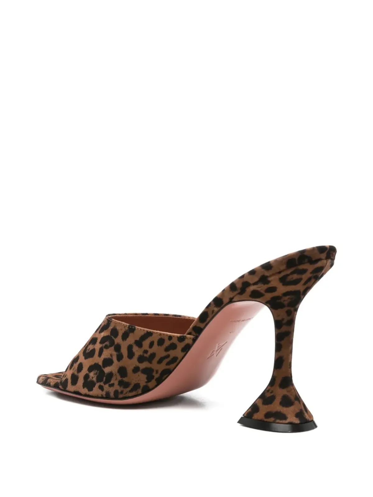Amina Muaddi Lupita heeled mules - Brown - 画像3