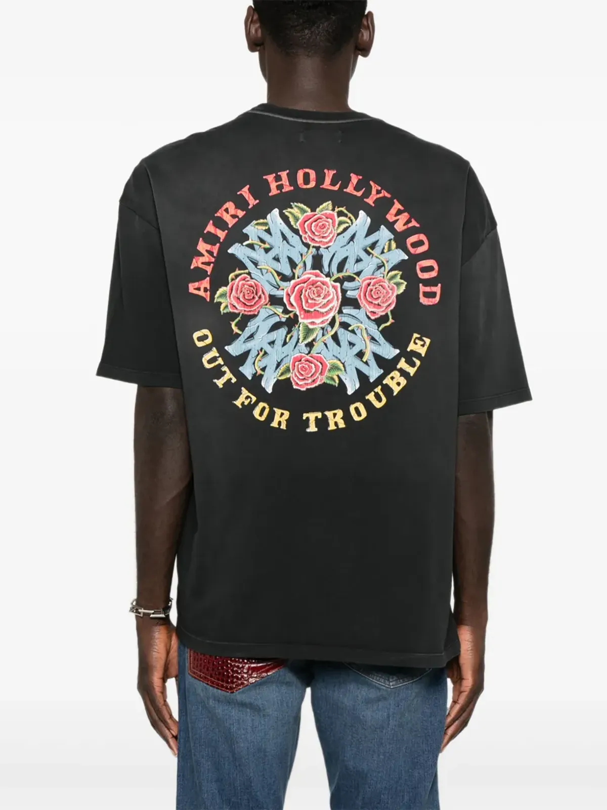 AMIRI アミリ アウトフォー・トラブル Tシャツ - 画像3