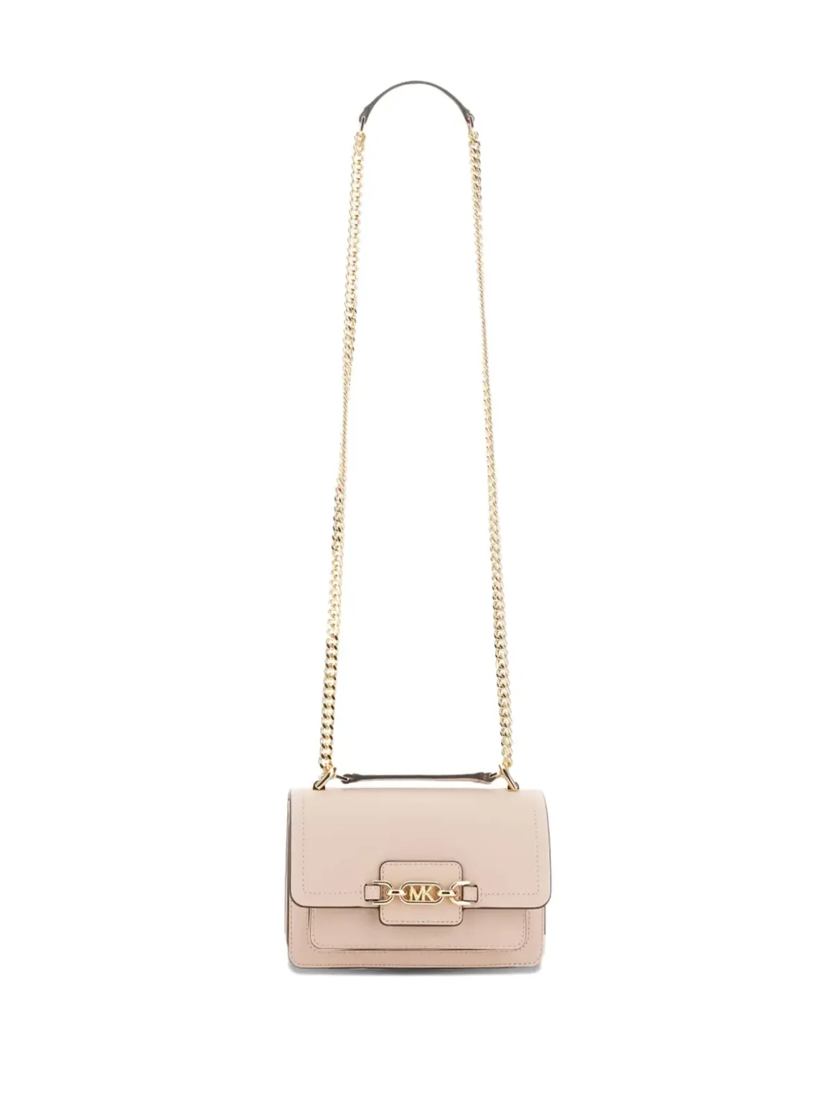 Michael Michael Kors ヘザー チェーンストラップ フラップ クロスボディバッグ ピンク - 画像5