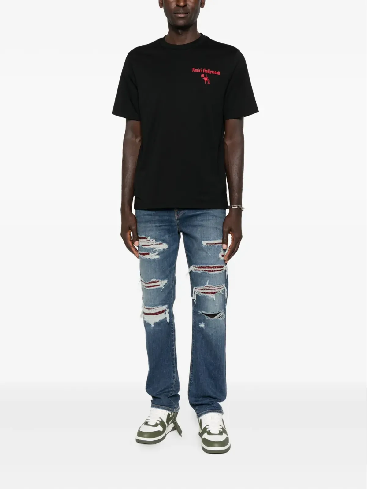 AMIRI ハリウッド ロゴプリント Tシャツ - 画像2