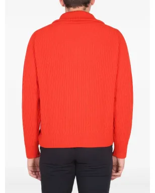Paul Smith ジップ付きリブ編みカーディガン - サムネイル3