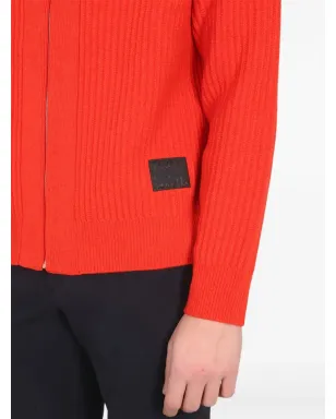 Paul Smith ジップ付きリブ編みカーディガン - サムネイル4