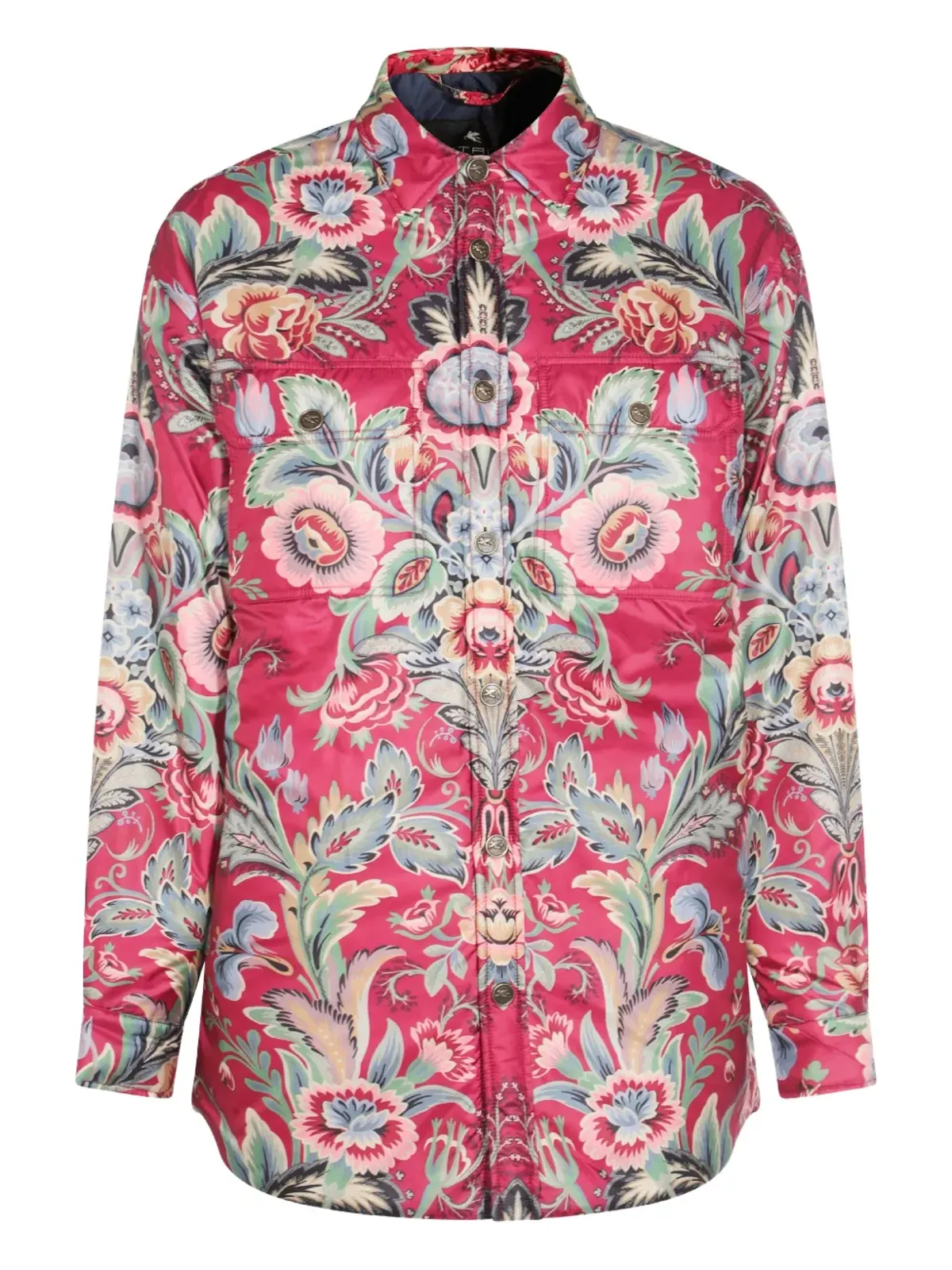 ETRO 花柄プリントシャツコート - 画像1