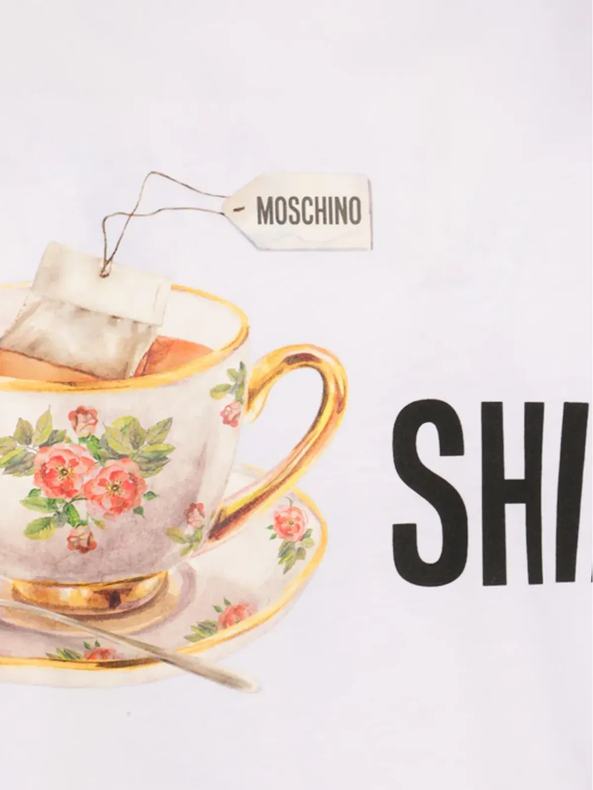 Moschino ティーカッププリント Tシャツ - 画像3