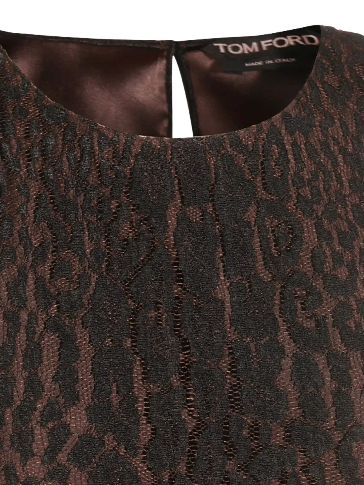 TOM FORD レオパード柄レーストップ - 画像3