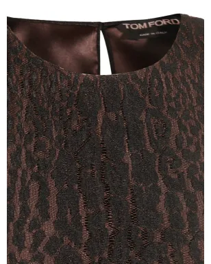 TOM FORD レオパード柄レーストップ - サムネイル3