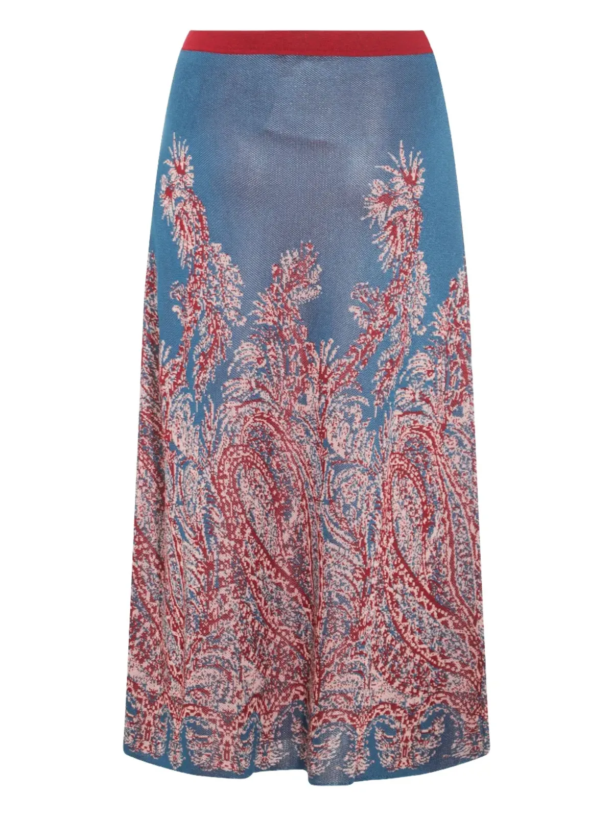 ETRO ペイズリージャカード ボタンフロント スカート - 画像2