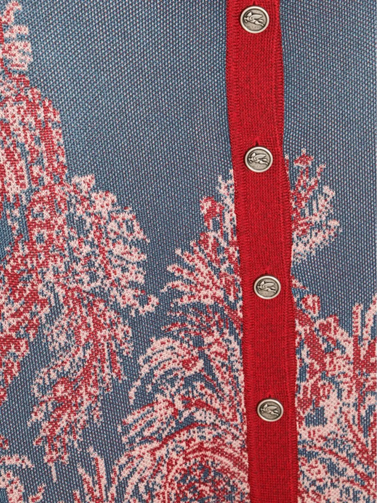 ETRO ペイズリージャカード ボタンフロント スカート - 画像3