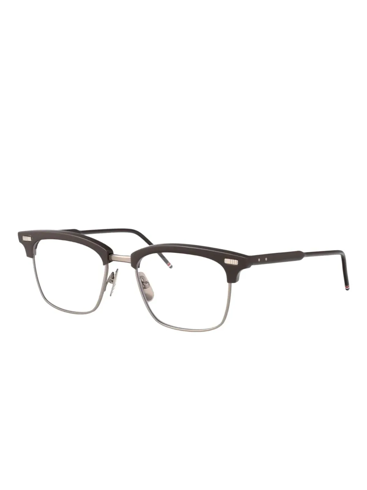 Thom Browne Eyewear チタン矩形メガネ - 画像2
