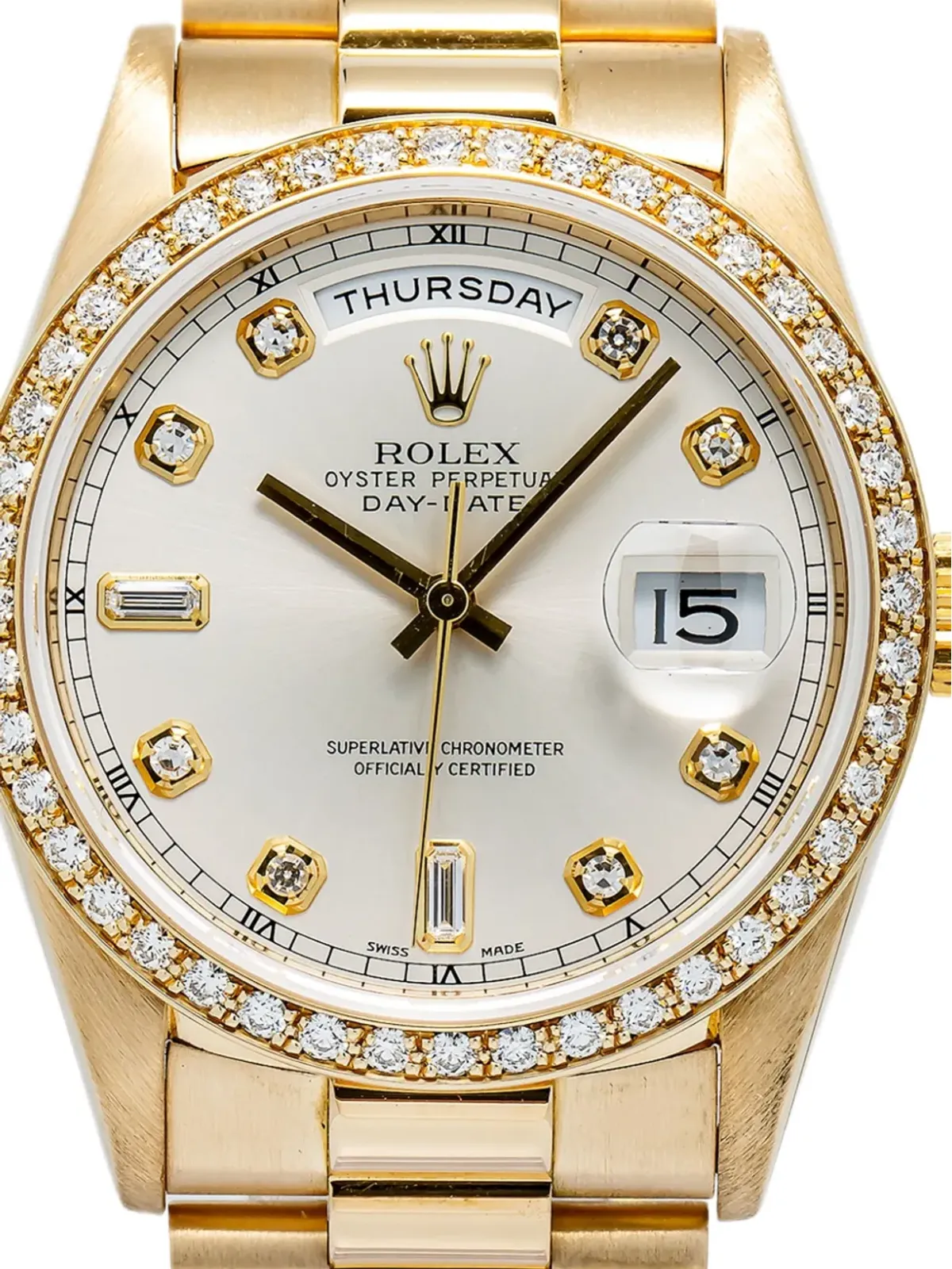 Rolex デイトデイト シルバー - 画像2