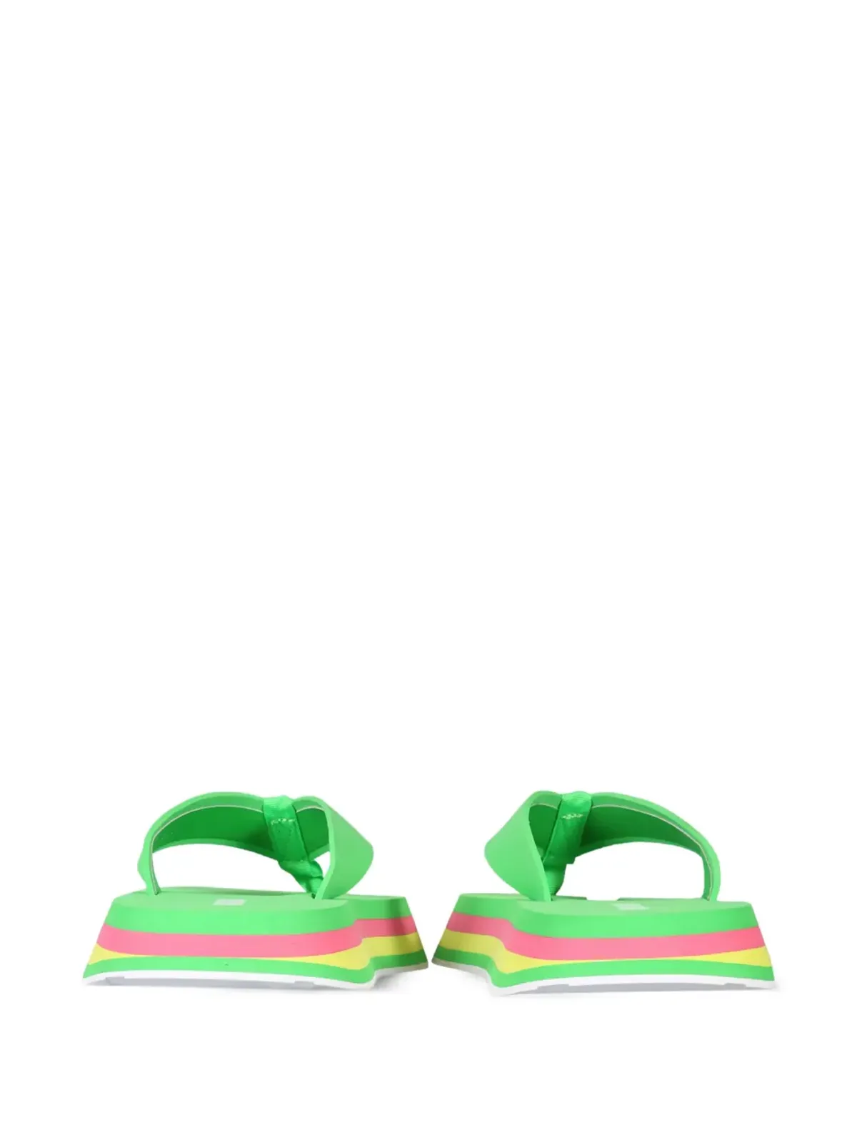 MSGM ストライプスライドサンダル - 画像3