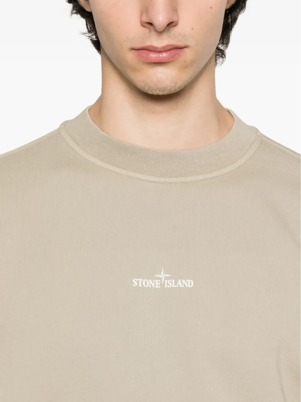 Stone Island ロゴプリント コットン スウェットシャツ - 画像5