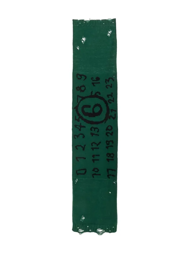 MM6 Maison Margiela MM6 Maison Margiela ナンバーモチーフ スカーフの商品画像