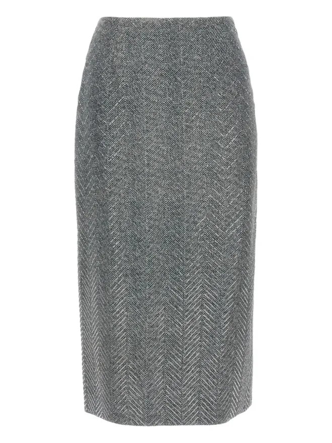 Ermanno Scervino Ermanno Scervino ラインストーン装飾ペンシルスカートの商品画像