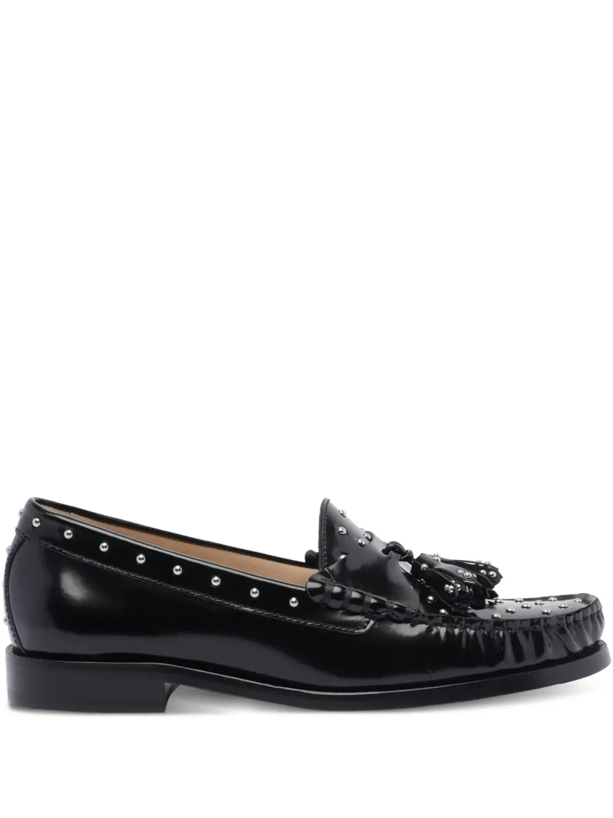 Stuart Weitzman タッセルスタッズ付きローファー - 画像1