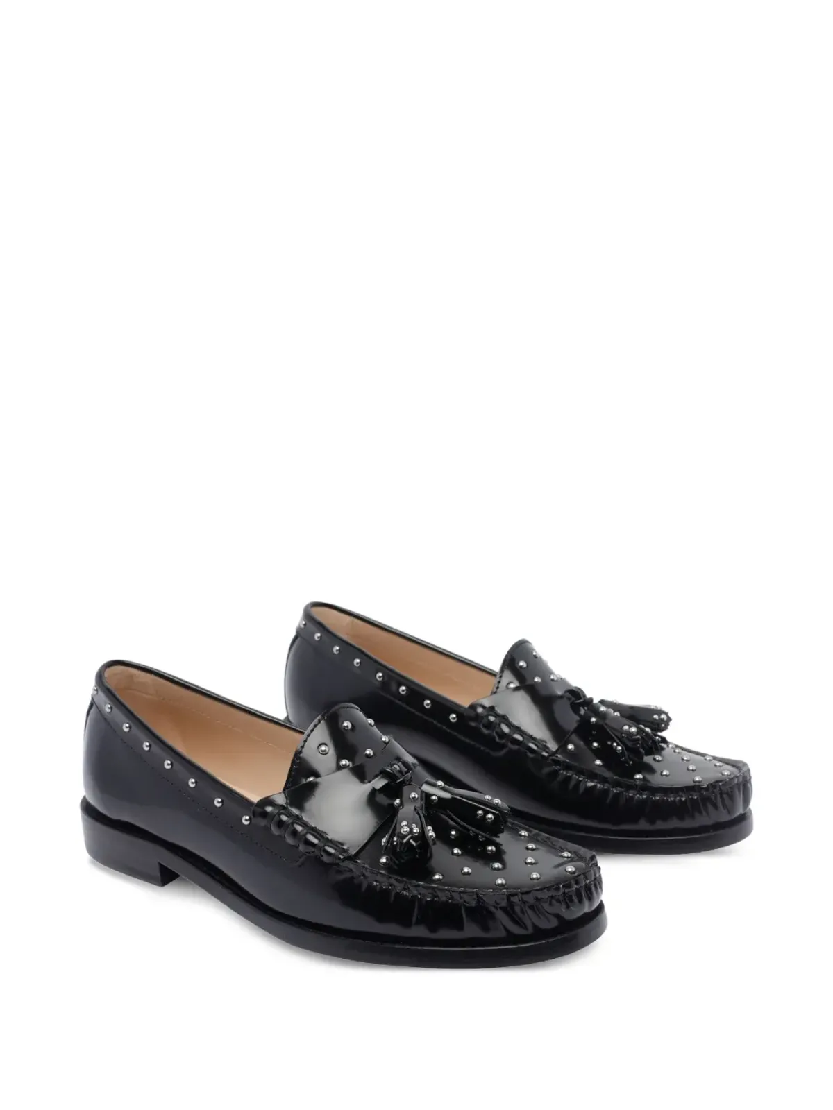 Stuart Weitzman タッセルスタッズ付きローファー - 画像2