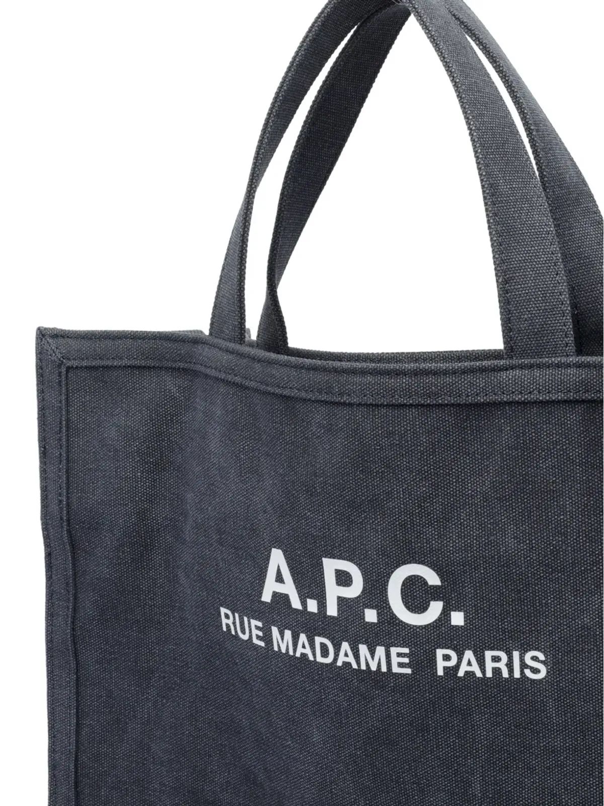 A.P.C. Recuperation ロゴプリント トートバッグ ブルー - 画像4