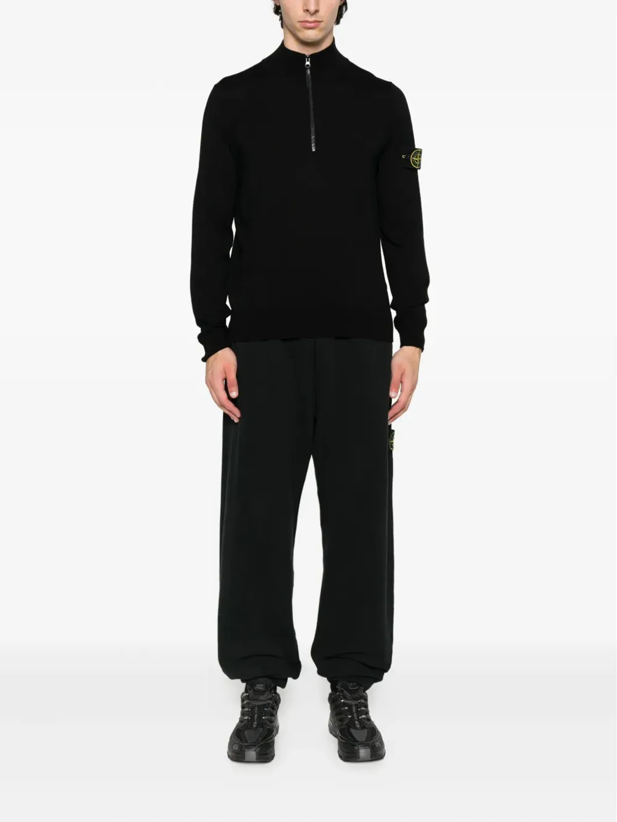 Stone Island ハーフジップ ウールセーター - 画像2