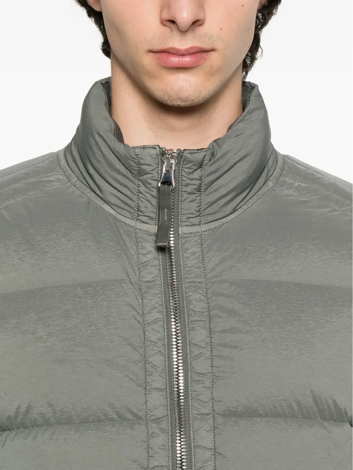 Stone Island キルテッドジップフロントジャケット - 画像5