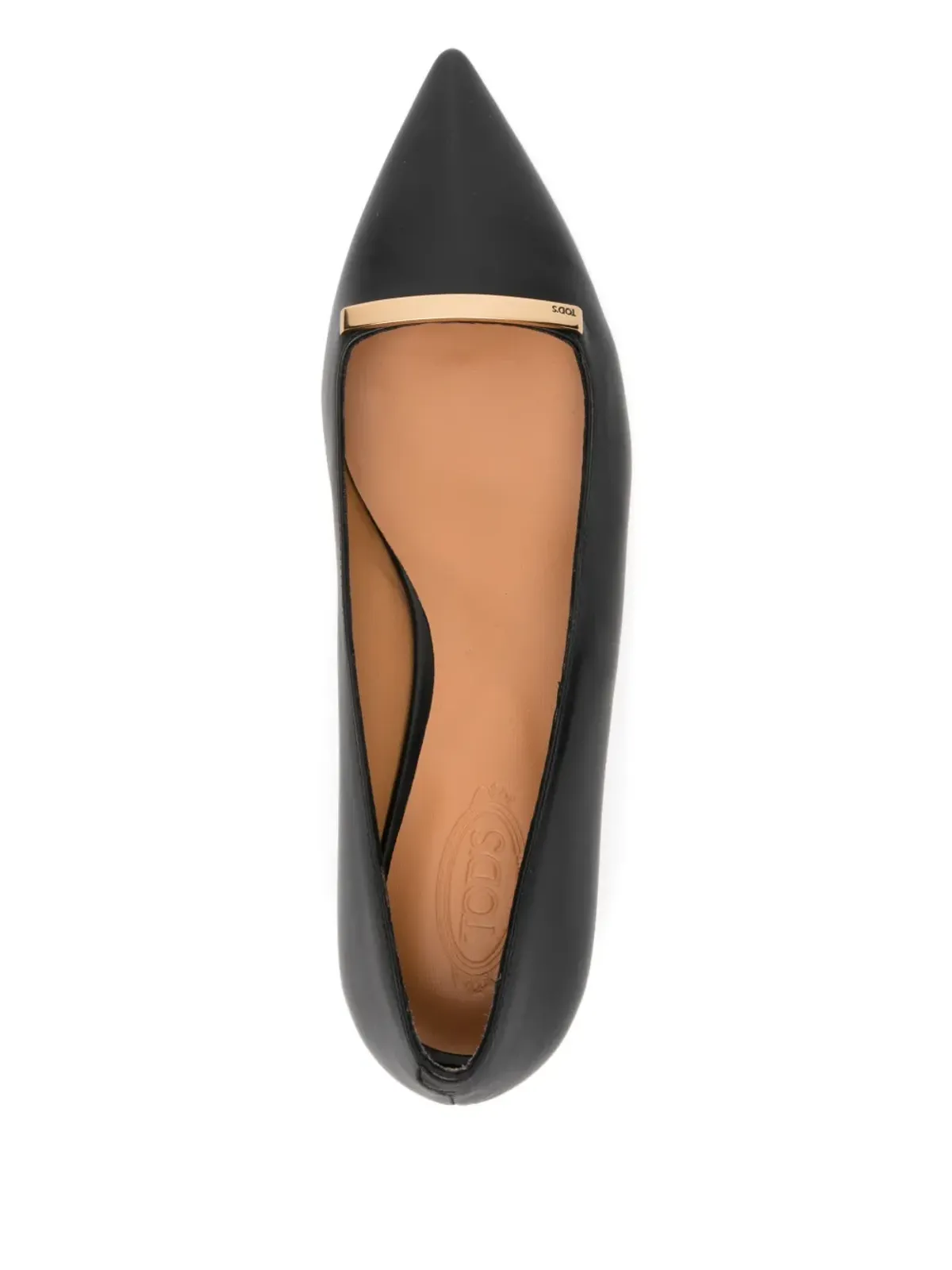 Tod's ポインテッドトゥ レザーパンプス - 画像4