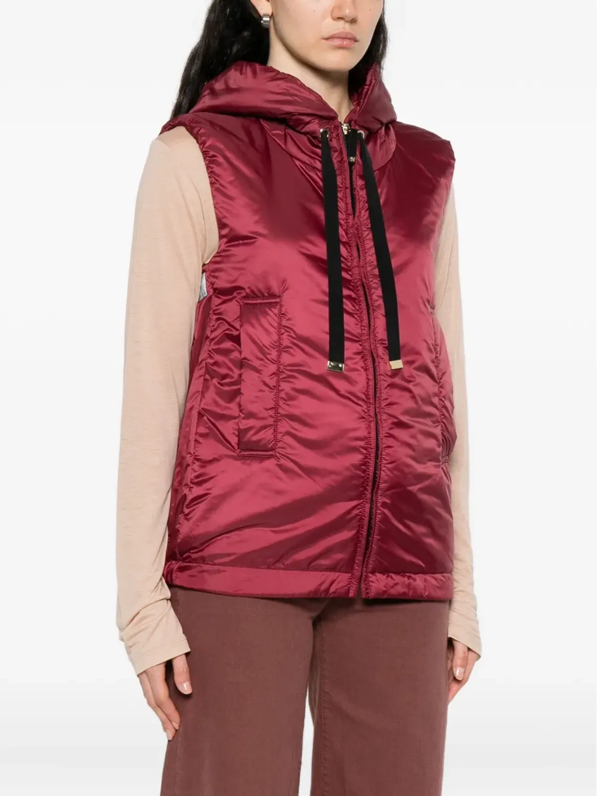 Max Mara Greengo フード付きジレ - 画像3