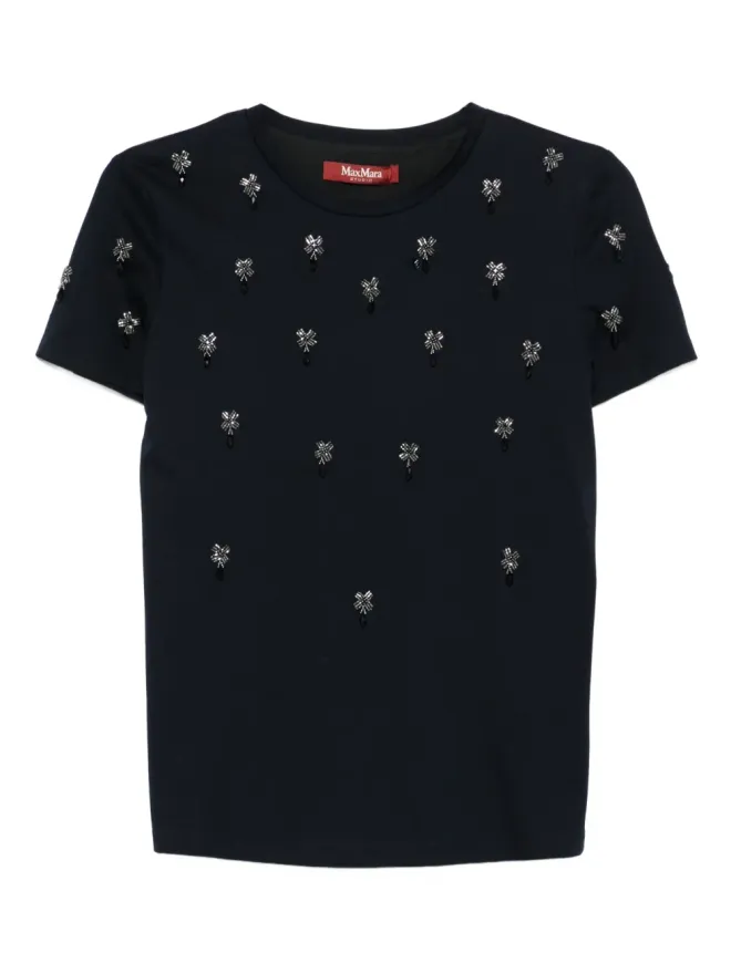 Max Mara Max Mara リボン装飾付きの半袖Tシャツの商品画像
