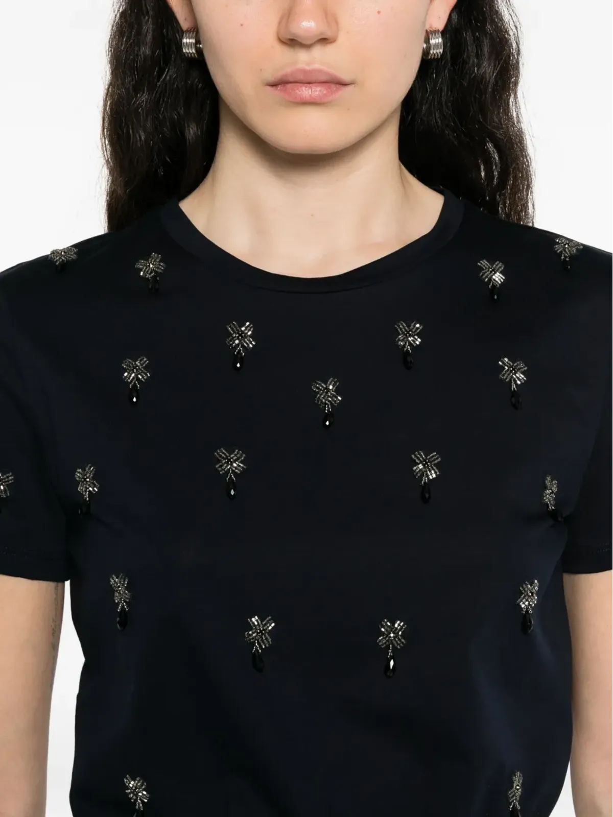 Max Mara リボン装飾付きの半袖Tシャツ - 画像5
