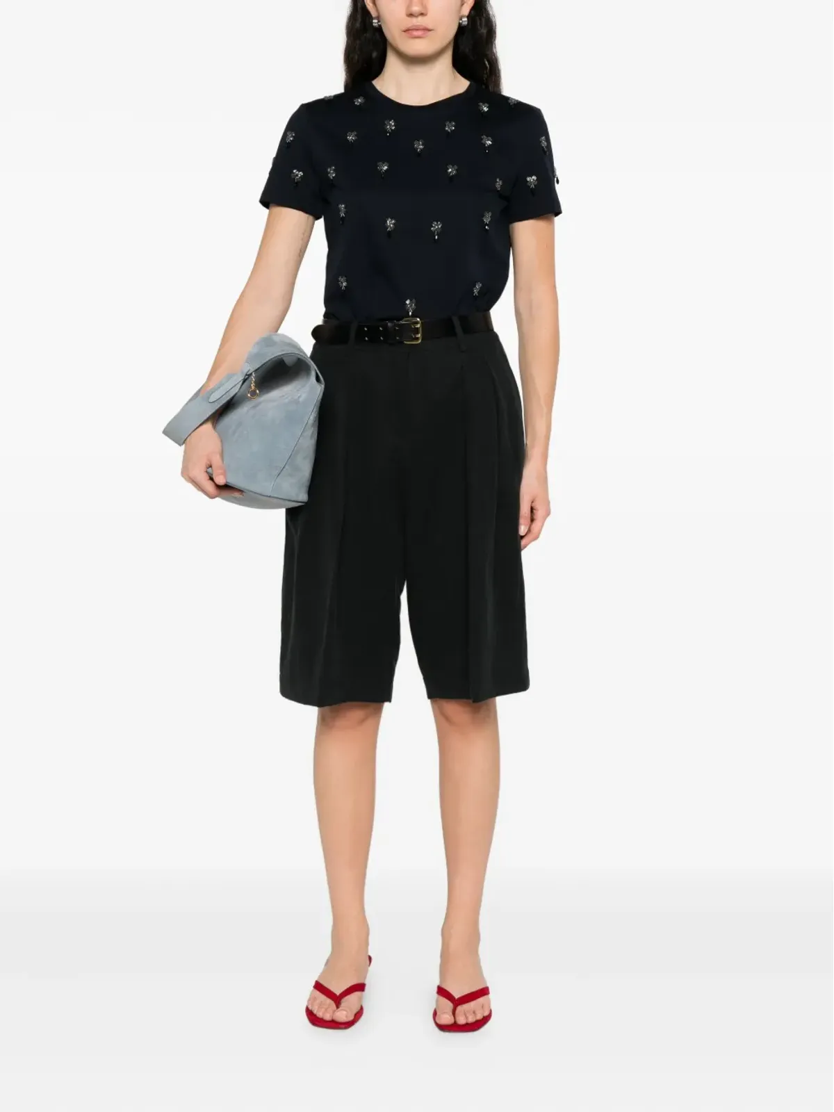 Max Mara リボン装飾付きの半袖Tシャツ - 画像2