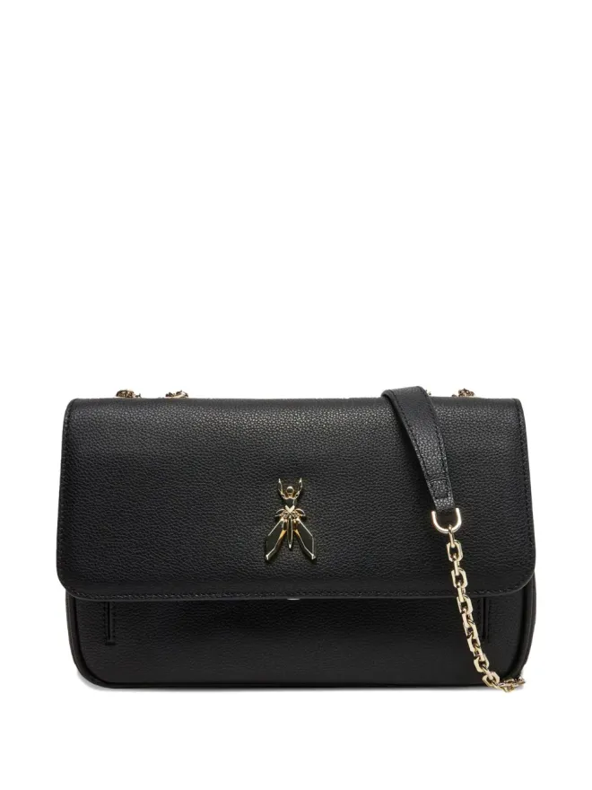 Patrizia Pepe Patrizia Pepe チェーンストラップフラップショルダーバッグ - ブラックの商品画像