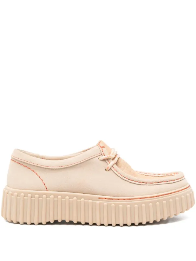 Clarks Clarks トーヒル テクスチャードプラットフォーム ダービーシューズの商品画像